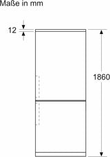 Bosch KGN367LDF- Série 4, Réfrigérateur combiné pose-libre,186 x 60 cm, Inox