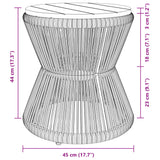 Table d’appoint en acacia noir