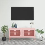 Meuble TV en acier rose