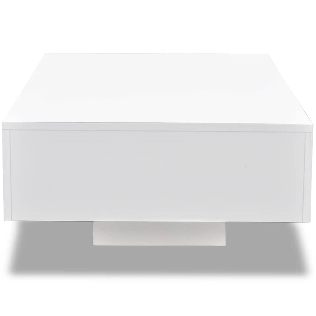 Table basse blanc brillant MDF