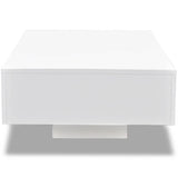 Table basse blanc brillant MDF