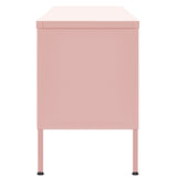 Meuble TV en acier rose