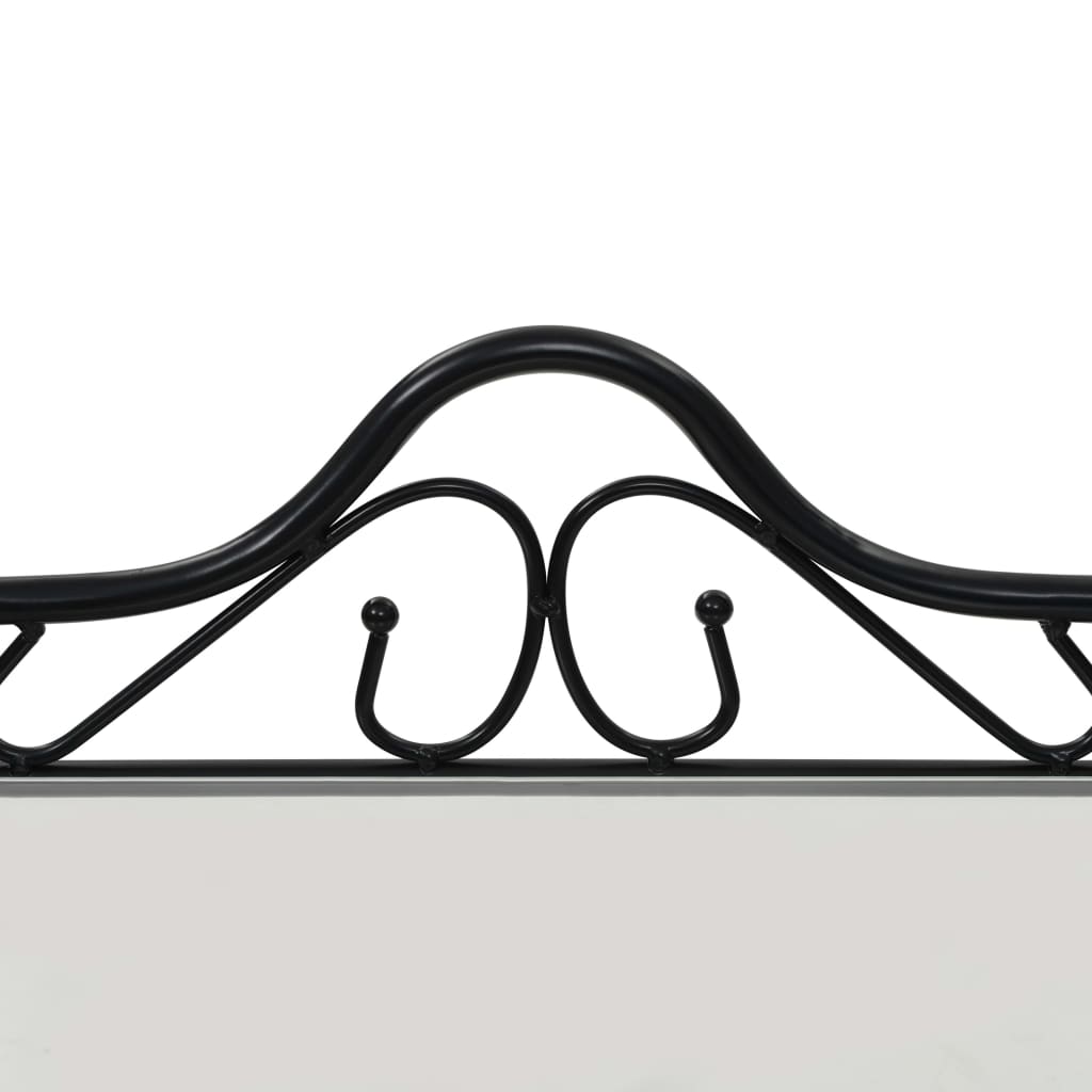 Table de chevet en acier et verre