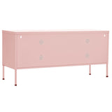 Meuble TV en acier rose