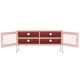 Meuble TV en acier rose