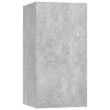 Ensemble mural TV 7 pièces béton gris
