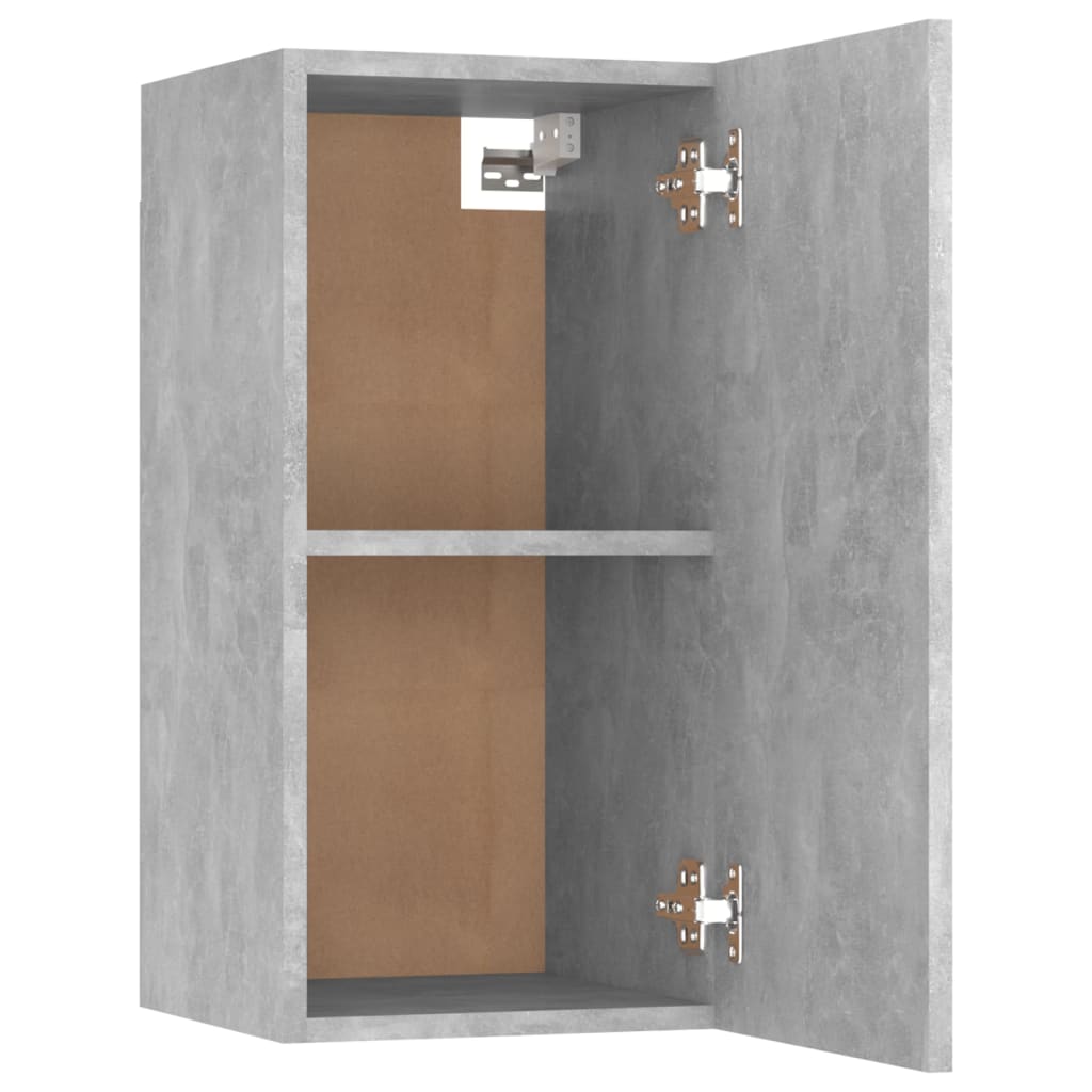 Ensemble mural TV 7 pièces béton gris