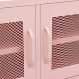 Meuble TV en acier rose